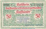 Notgeld DE 50 Pf. -F- Notgeld RKB Kyffhäuser Berlin 91.1 , 50 Pfennig Schein -F- in kfr. von 1921 -