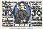 Serienscheine DE 50 Pf. Nr.2 Notgeld Heimatverein Jever 661.1 , 50 Pfennig Schein Nr.2 in kfr. von 1921 , NDS -
