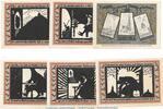 Seriennotgeld Deutschland 6 x Notgeld 25 Pf. Rossla -braun- kompl. Notgeld Gemeinde Rossla 1136.2 , 6 x 25 Pfennig Set -braun- in kfr. von 1921 -