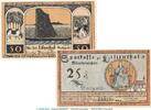 Seriennotgeld Deutschland 2 x Notgeld Lilienthal F-rot kompl. Notgeld Sparkasse Lilienthal 802.10 , Set mit 2 Scheinen Serie F in kfr. 1921 -