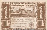 Seriennotgeld 1 Mark Schein Notgeld Gemeinde Lüchtringen 836.1 , 1 Mark Schein -braun- in kfr. von 1921 NRW -