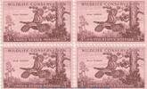 USA 4-er Block , 4 x 3 Cent Briefmarken USA 4er Block 4 x 3 Cent 1956 - Wildlife Conversation - Scott 1077 -
