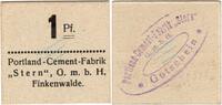 Kleingeld 1914-1922 1 Pf. Finkenwalde , Notgeld 1 Pfennig Schein unc-kfr. Ti.1865.05.05 , Pommern o.D. Ver -