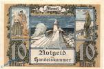 Memelgebiet / Memel 10 Mk. Notgeld , 10 Mark Schein in kfr. Memel , MEM-5.a/b , Ros.850 , P.5 -