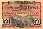Kleingeld 1914-1922 50 Pf. 1921 Notgeld Berneck , 50 Pfennig Schein , Gr... 2,29 EUR prix TTC + 7,99 EUR frais d'envoi