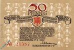 Notgeld DE 50 Pf. Glücksburg , Notgeld 50 Pfennig Schein in kfr. M/G 441.2 , Schleswig von 1920 -
