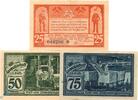 Notgeld DE 2. Serie Leopoldshall , Notgeld Set mit 3 Scheinen -2. Serie- in kfr. M/G 794.2 , SA 1921 -