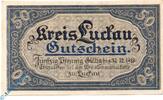 Kleingeld 1914-1922 50 Pf. Notgeld Luckau , 50 Pfennig Schein - 31.12.1918 , Tieste 4225.05.02 , von 1917 , Brandenburg Verkehrsausgabe -