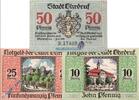 Kleingeld 1914-1922 3 Scheine kpl. Notgeld Ohrdruf , Set mit 3 Scheinen , Tieste 5350.05.80 bis 82 , von 1919 , Sachsen Verkehrsausgabe -