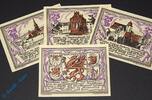 Notgeld DE 4 x 25 Pf. Notgeld Randow , Set mit 4 x 25 Pfennig in kfr. Mehl Grabowski 1095.1 , von 1921 , Pommern Serien Notgeld -