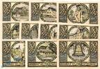Notgeld DE 10 Scheine kpl. Rudolstadt , Notgeld Set mit 10 Scheinen -1799- in kfr. M/G 1146.1 , TH 1921 -