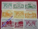 Notgeld DE 9 Scheine kpl. Ruhpolding , Notgeld Set mit 9 Scheinen in kfr. M/G 1154.2 , Bayern von 1921 -