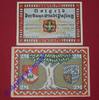 Seriennotgeld Deutschland 2 Scheine kompl. Notgeld Stadt Pasing , Bayern , vollständiger Satz mit 2 Scheinen in kassenfrischer Erhaltung , Seriennotgeld , 1050.2 b , von 1 -