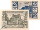 Kleingeld 1914-1922 DE 2 Scheine kpl. Notgeld Wilster , Set mit 2 Scheinen , Tieste 7960.05.20 und 21 , von 1920 , Schleswig Holstein Verkehrsausgabe -