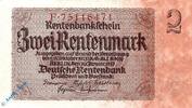 Rentenbank DE 2 Mk. Rentenbanknote , 2 Mark Schein Kn 8 , in kfr. , DEU-223 b , Ros.167 , P.174 -