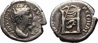 Römische Kaiserzeit  Faustina I (Augusta, 138-140/1) AR Denarius (Silver, 2.97g, 17mm) Rome, 140 Obv: s