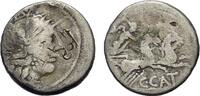 Roman Republic Denarius C. Porcius Cato. 123 B.C. Denarius -