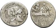 Roman Republic Denarius Cn. Carbo, 121 BC. Denarius -