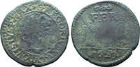 Italy Mezzo Bolognino Italian States, Stato Pontificio (Papal States). Gregory XV Æ Mezzo Bolognino -