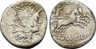 Roman Republic AR Denarius M. Lucilius Rufus. 101 BC AR Denarius -