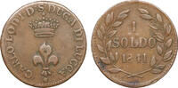 Italian States Lucca (Duchy) Soldo 1841 Carlo Ludovico di Borbone -