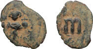 Arab-Byzantine coinage Fals Standing Emperor type -