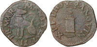 Marquisate of Mantua Quattrino with dog Francesco II Gonzaga -