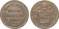 Papal States Kirchenstaat 1/2 baiocco 1843 Gregory XVI -