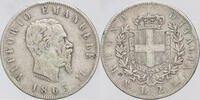 Kingdom of Italy 2 Lire 1863 Stemma. Naples Victor Emmanuel II -