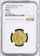 Germany (1500) Ville libre de Lübeck, Goldgulden / Ducat, état rare ! NGC MS 61