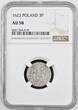 Poland (Bydgoszcz) Dreipölker / AR 1½ Groschen / Półtorak 1622 Sigismund III Vasa (1587-1632) NGC AU 58