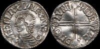 England / London Penny Aethelred II (978-1016) Long Cross type Penny, Æthelweard -