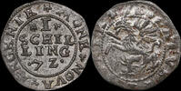 Poland / Livonia Schilling Jan Hieronim Chodkiewicz (1572–1573), Dahlen, croix -