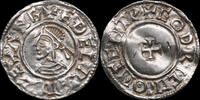 England / Canterbury Penny Ethelred II (978-1016) Dernier type de petite croix, Godric -