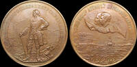 USSR / Russia médaille - 250e anniversaire de la fondation de Leningrad 1953 - ESSAI / SONDE -