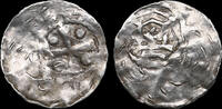 Erzbistum Mainz Obol / Hälbling Otto III (983-1002) - Rare ! -