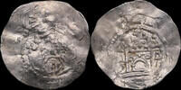 Mainz-Königliche Münzstätte Denar Henri III (1039–1056) et l’archevêque Lupold de Bogen (1051–1059) -