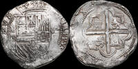 Bolivia / Potosi 8 reales Philip II (1556-1598), P, B, Juan de Ballesteros Narváez -