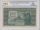 Germany (Kowno/Kaunas) 1000 mark Occupation - Darlehnskasse Ost, Kowno (Kaunas) 1000 mark 1918 - Rare -