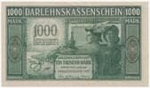Germany (Kowno/Kaunas) 1000 mark Occupation - Darlehnskasse Ost, Kowno (Kaunas) 1000 mark 1918 - Rare -
