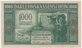 Germany (Kowno/Kaunas) 1000 mark Occupation - Darlehnskasse Ost, Kowno (Kaunas) 1000 mark 1918 - Rare -