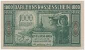 Germany (Kowno/Kaunas) 1000 mark Occupation - Darlehnskasse Ost, Kowno (Kaunas) 1000 mark 1918 - Rare -