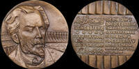 USSR / Russia Médaille URSS naissance de V. A. Vesnin 100 ans 1982, Shkurko, Salykov 1384, UNC -