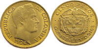 Colombia 5 Peso Simon Bolivar - Gold -