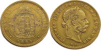 Hungary 10 Francs / 4 Forint Franz Joseph I - Gold -