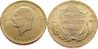 Turkey 100 Kurus 1923/45 Atat&uuml;rk - Gold VF / Extremely Fine 949,00 EUR  + 14,95 EUR frais d'envoi