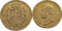 Italy, Sardinia 100 Lire 1834 P Carlo Alberto - Gold VF / Extremely Fine 4450,00 EUR  + 14,95 EUR frais d'envoi