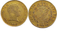 Spain 80 Reales 1822 Ferdinand VII - Gold UNC (Uncirculated) 1299,00 EUR  + 14,95 EUR frais d'envoi