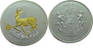 Gabon 1000 Francs The African Springbok - Silver -