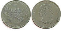 Canada 5 Dollars Great Horned Owl - Elizabeth II - Silver -